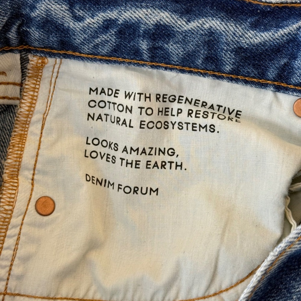Denim Forum The 90s Classic Mid Straight Jeans Womens 27 Blue - Picture 7 of 13